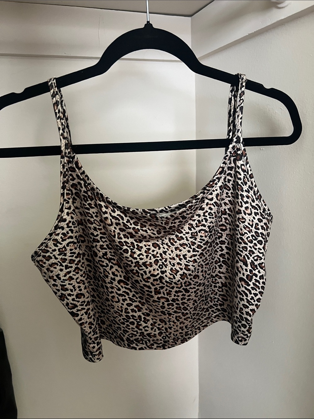 Leopard Print Women's Camisole Tank Top - Brown